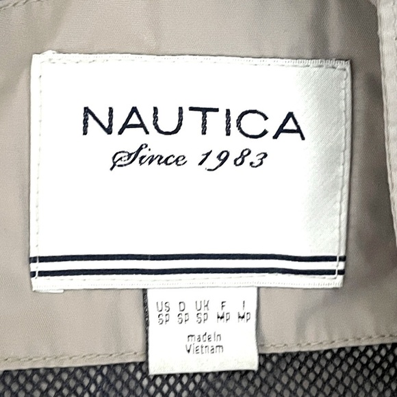 Nautica Beige Classic Hooded Lightweight Utility Jacket Size S - Picture 9 of 11